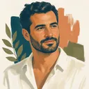 Illustrated portrait of Andreas Neophytou