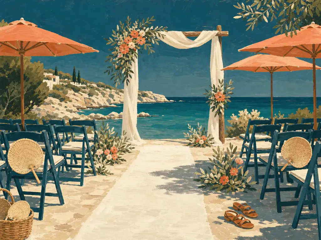 Illustration for Beach Wedding in Cyprus: Essential Tips for a Perfect Seaside Ceremony