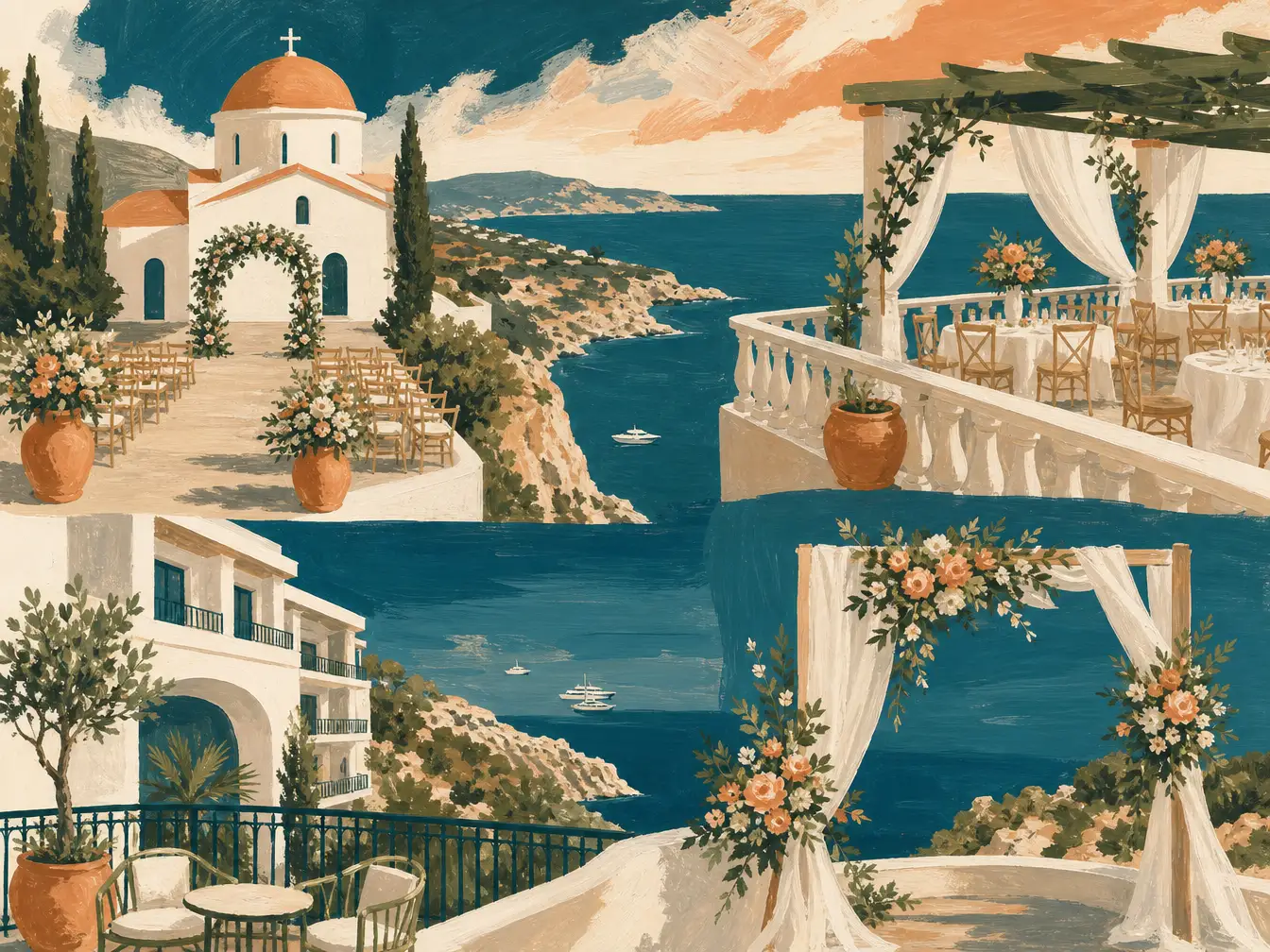 Illustration for Best Cyprus Wedding Venues with Sea Views