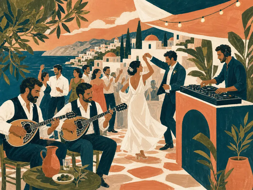 Illustration for Cyprus Wedding Music: From Traditional Folk to Modern DJs