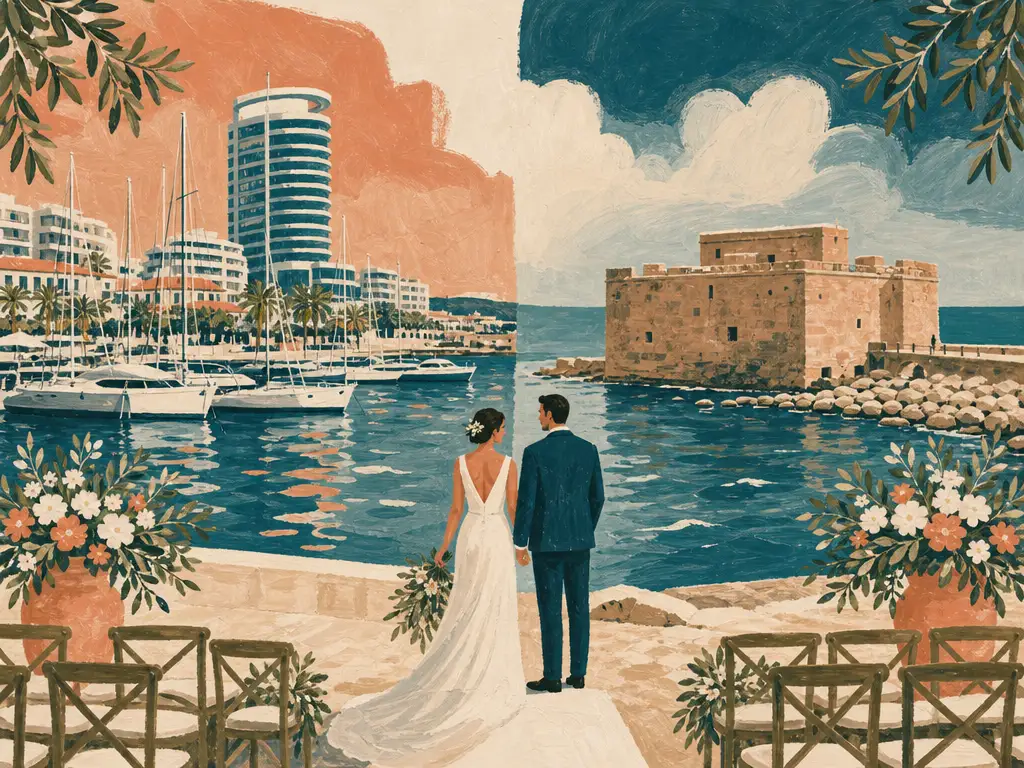 Illustration for Limassol vs Paphos: Where to Get Married in Cyprus