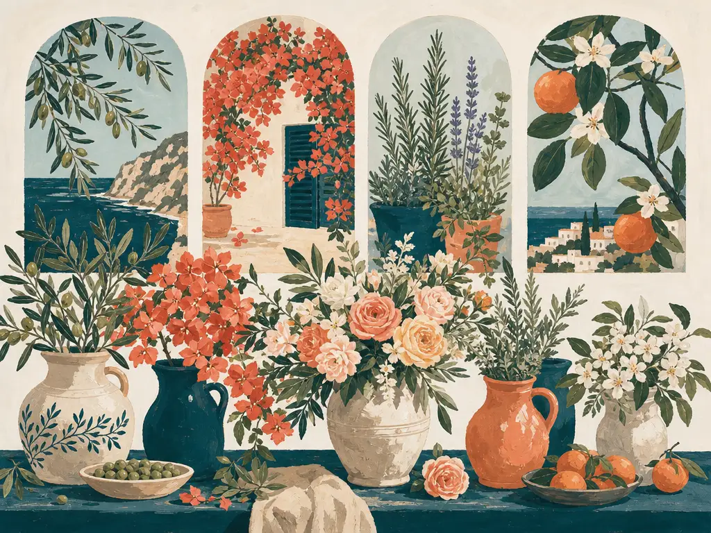 Illustration for Mediterranean Wedding Flowers: A Seasonal Guide