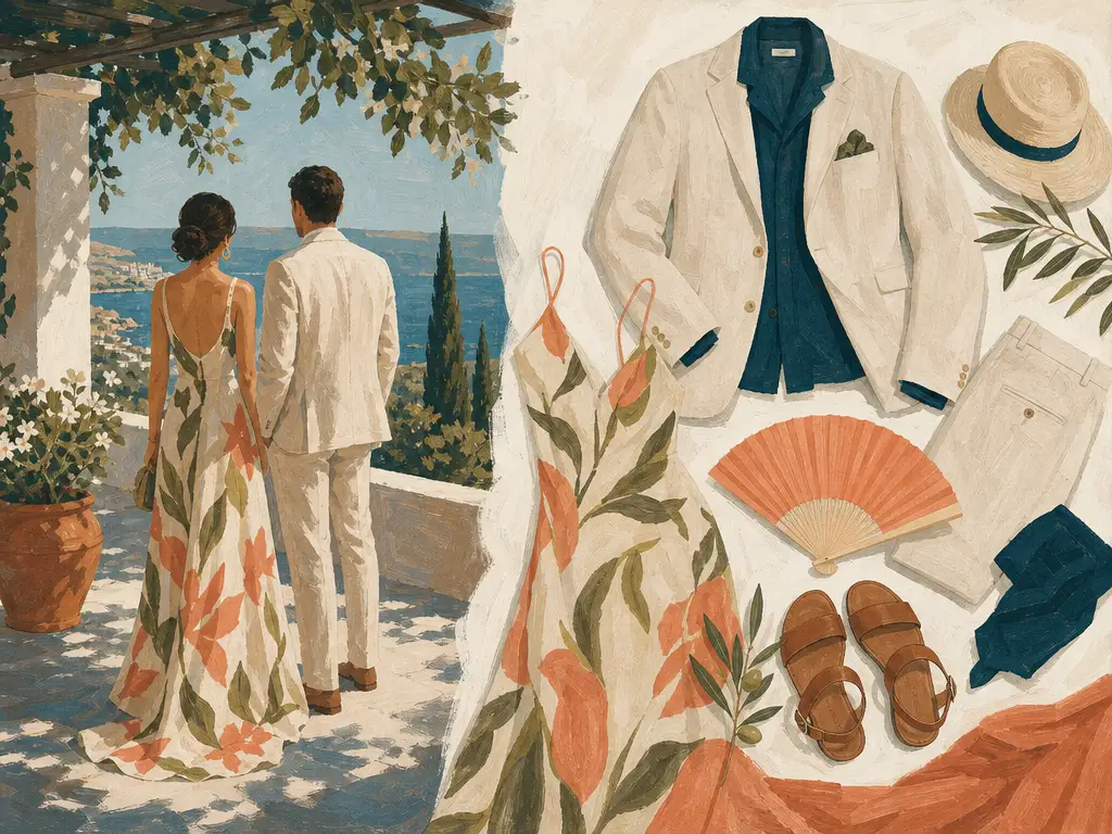 Illustration for What to Wear to a Cyprus Wedding: Dress Code Guide for the Mediterranean Climate