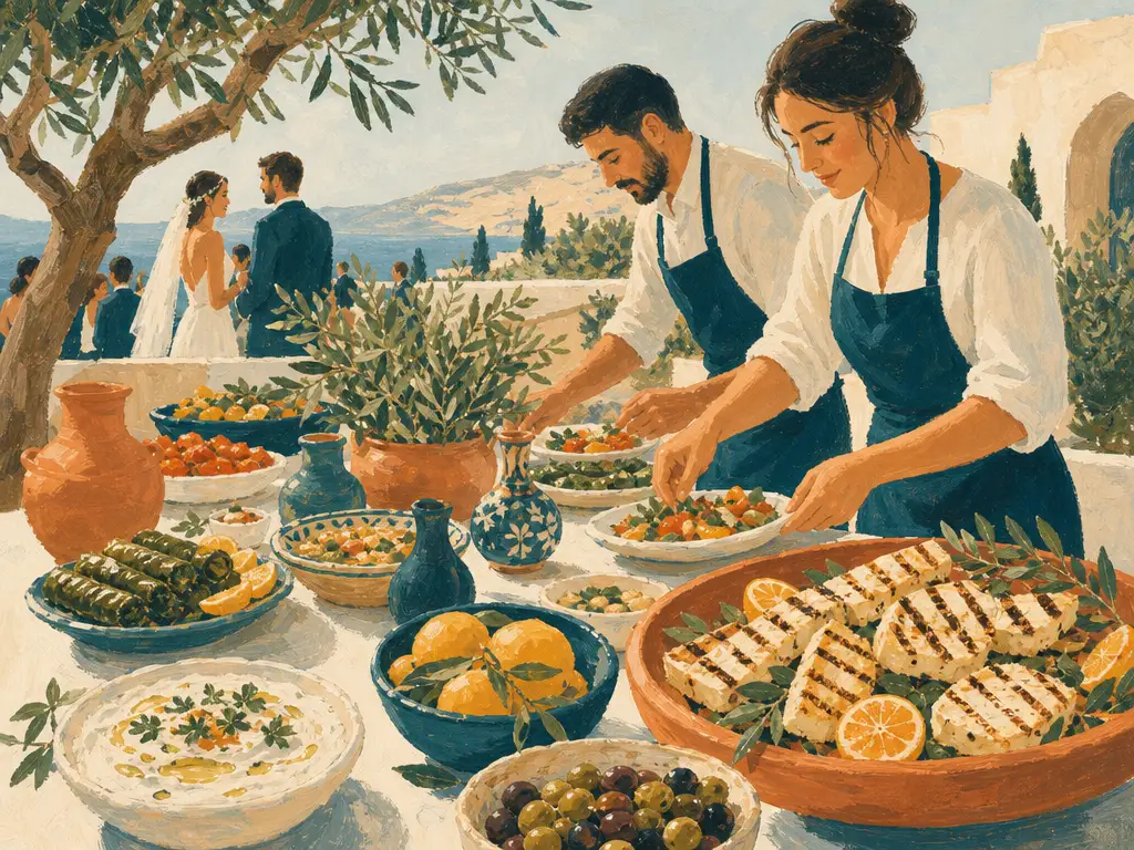 Illustration of caterers in Cyprus