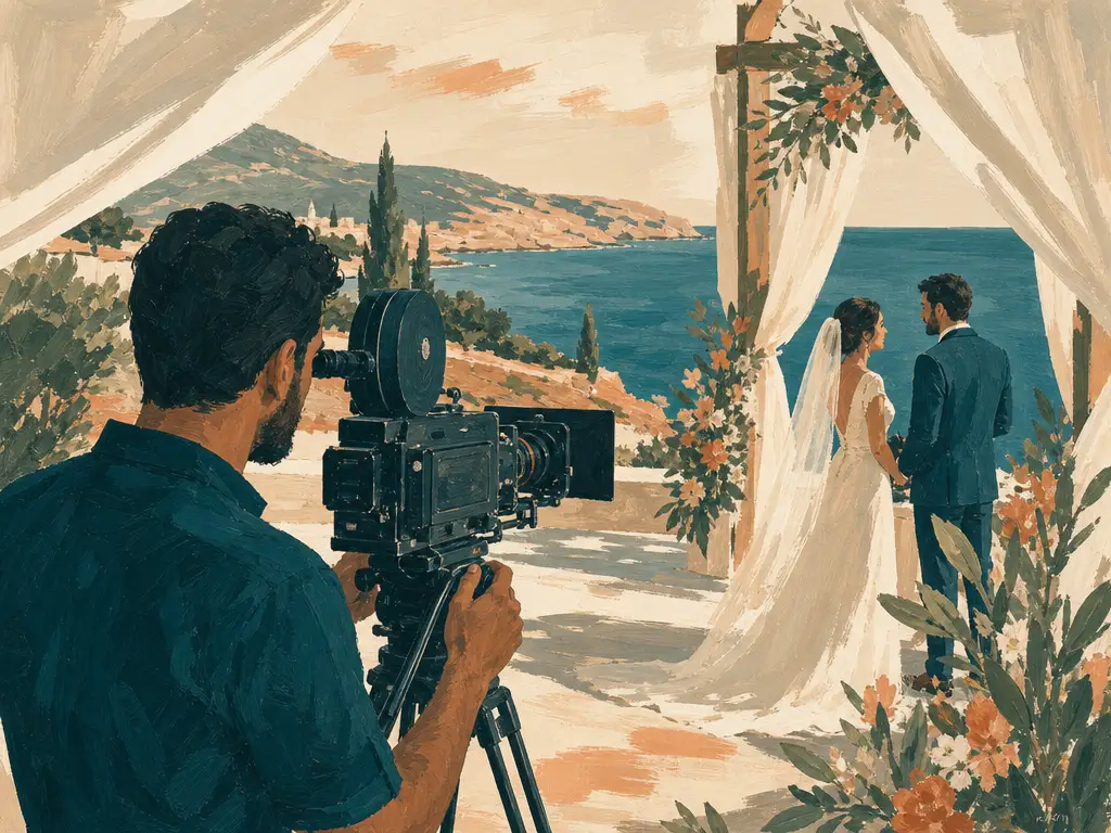 Illustration of videographers in Cyprus