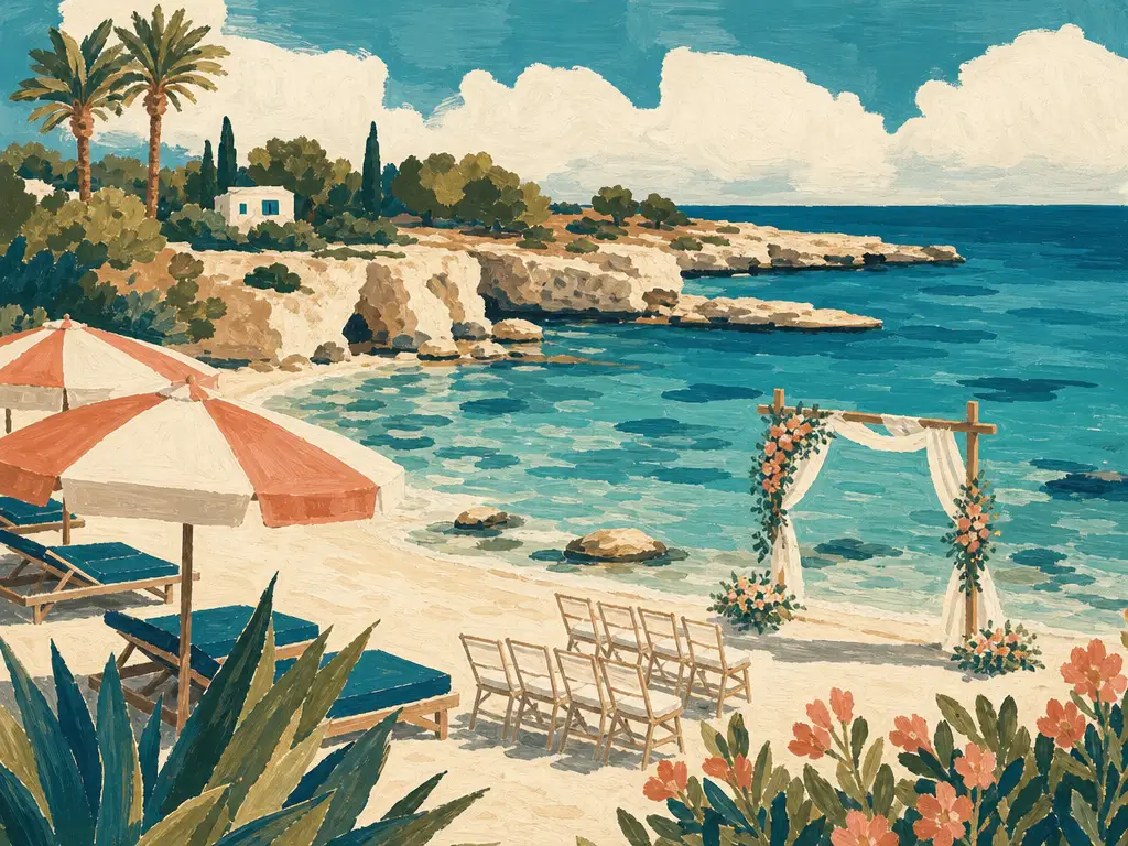 Illustration of Ayia Napa wedding location