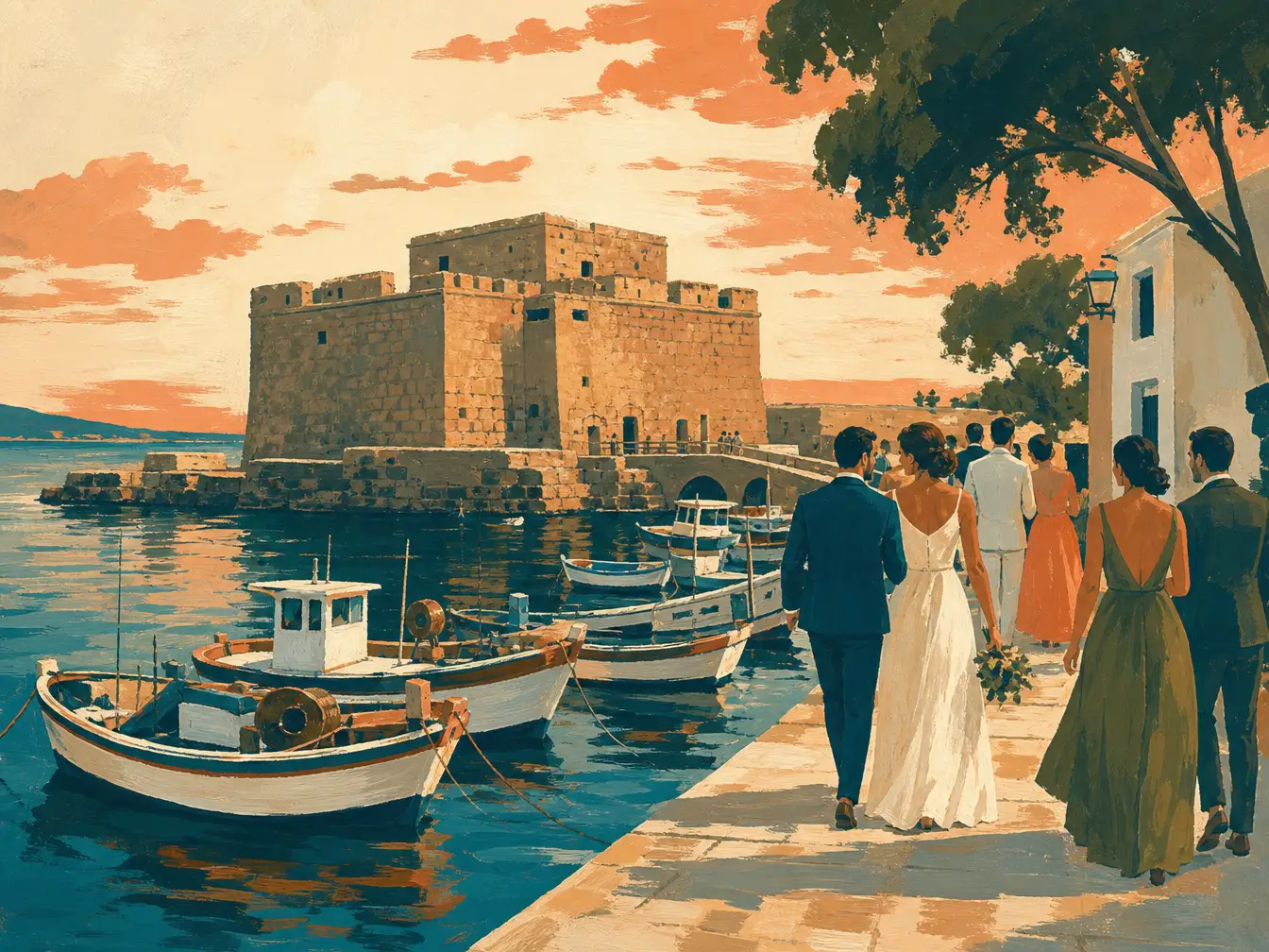 Illustration of Paphos wedding location